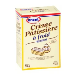 Crème Pâtissière à froid Ancel1 kg-Cerf Dellier Clearance