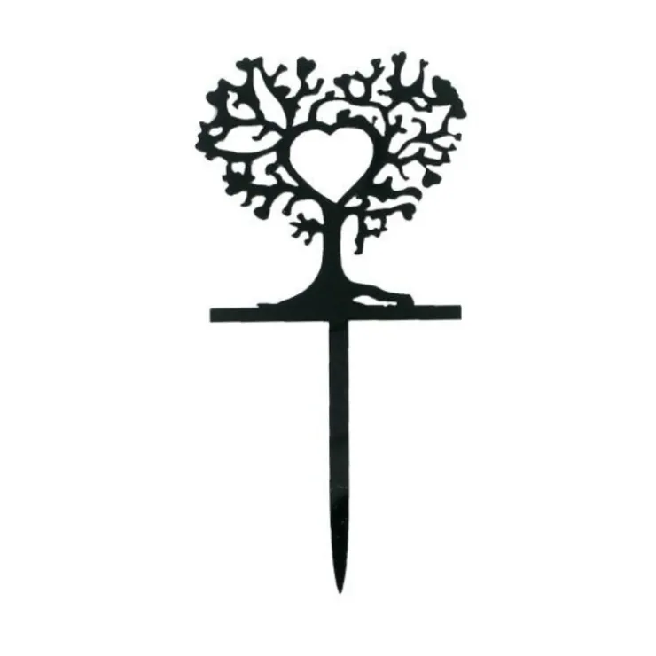 Cupcake Toppers Arbres cœurs (x 8)-Cerf Dellier