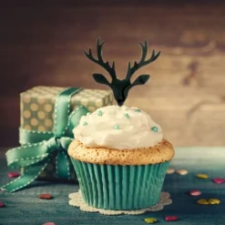 Cupcake Toppers Cerfs (x8)-Cerf Dellier