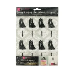 Cupcake Toppers Couples (x 8)-Cerf Dellier Sale