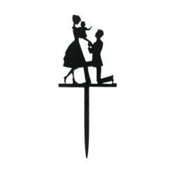 Cupcake Toppers Déclaration (x 8)-Cerf Dellier Discount