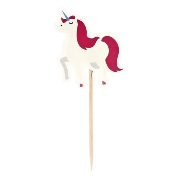 Cupcake Toppers Licorne (x 12)-Cerf Dellier Online