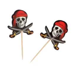 Cupcake Toppers Pirates (x 12)-Cerf Dellier Sale