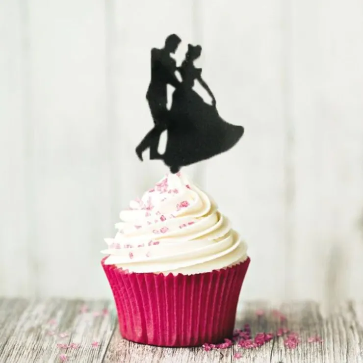 Cupcake Toppers Valse (x 8)-Cerf Dellier Best