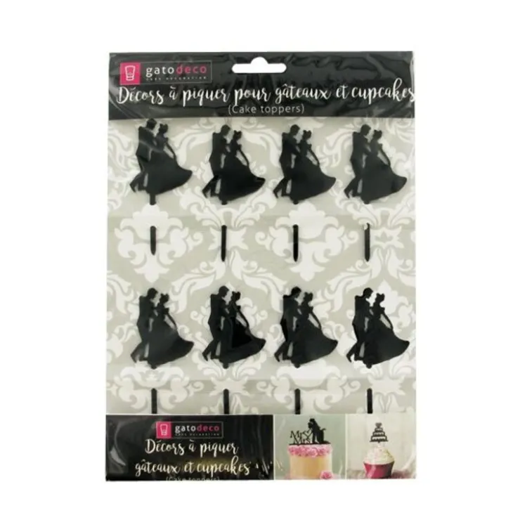 Cupcake Toppers Valse (x 8)-Cerf Dellier Best