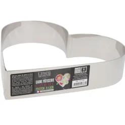 Cœur à mousse inox H 4,5 cm L 22 cm-Cerf Dellier Discount