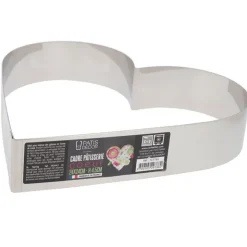 Cœur à mousse inox H 4,5 cm L 24 cm-Cerf Dellier