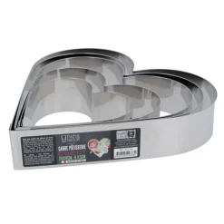 Cœur à mousse inox H 4,5 cm L 16 cm-Cerf Dellier Outlet