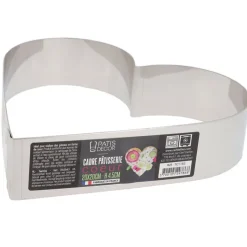Cœur à mousse inox H 4,5 cm L 20 cm-Cerf Dellier Best