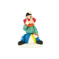 Décor comestible Clown sur un ballon-Cerf Dellier Discount