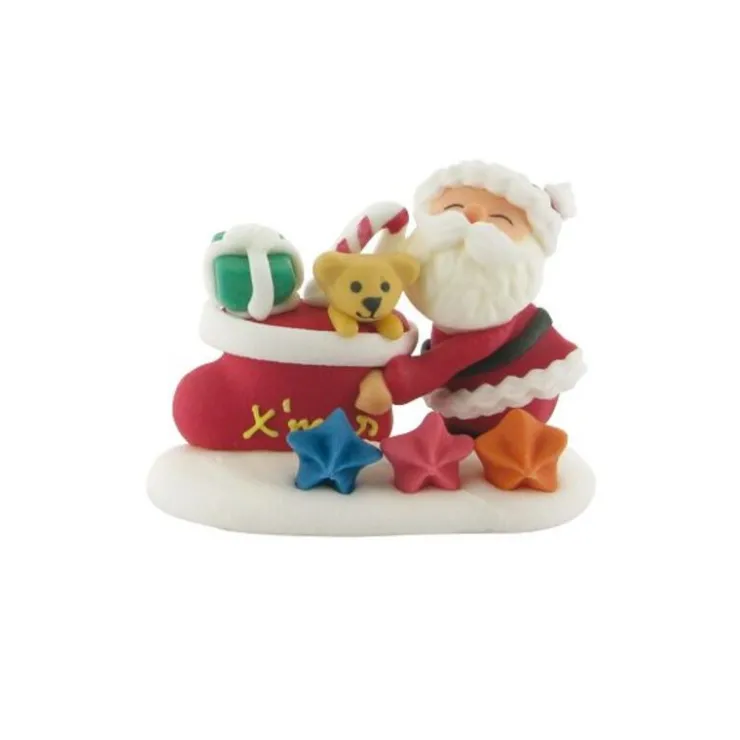 Décor comestible Père Noël cadeaux-Cerf Dellier Sale