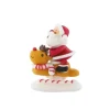 Décor comestible Père Noël sur son renne-Cerf Dellier Clearance