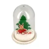 Décor de noël pour bûche "boule à neige renne de noël" à poser-Cerf Dellier Clearance