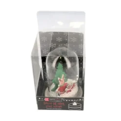 Décor de noël pour bûche "boule à neige renne de noël" à poser-Cerf Dellier Clearance