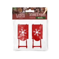 Décors à poser - Luges de Noël-Cerf Dellier Discount