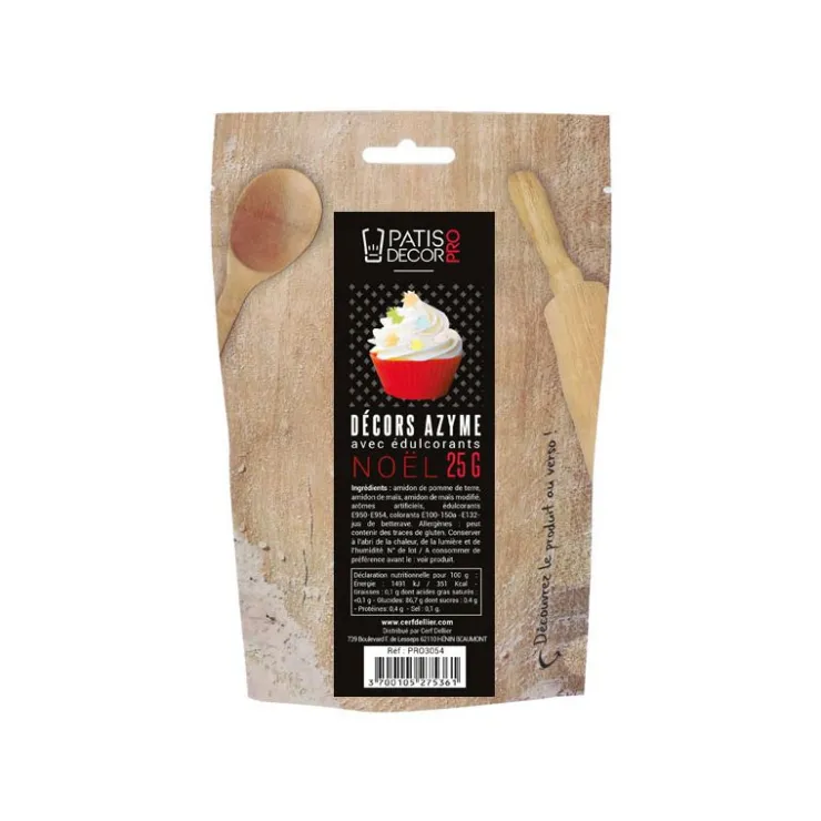 Décors azyme Noël 25 g - DDM 02/25-Cerf Dellier Sale