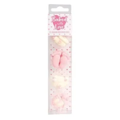 Décors comestibles bébé fille assortis (x13)-Cerf Dellier