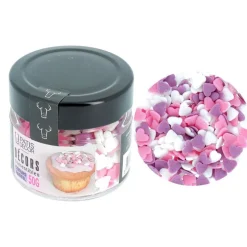 Décors comestibles cœurs pastel 50 g-Cerf Dellier New