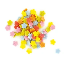 Décors comestibles fleurs multicolores 50 g-Cerf Dellier Hot