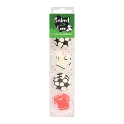 Décors comestibles football assortis (x 12)-Cerf Dellier Hot