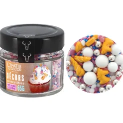 Décors comestibles mélange licorne 65 g-Cerf Dellier Discount