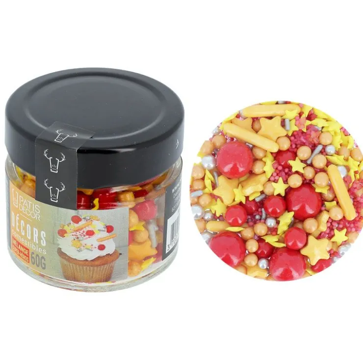 Décors comestibles mélange super héros 'Iron Man' 60 g-Cerf Dellier Discount