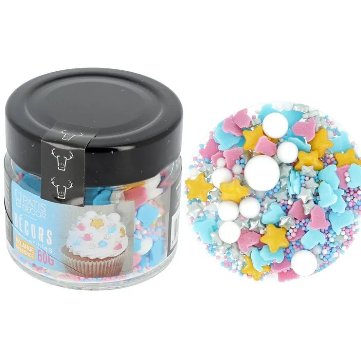 Décors comestibles mélange gender reveal 60 g-Cerf Dellier Clearance