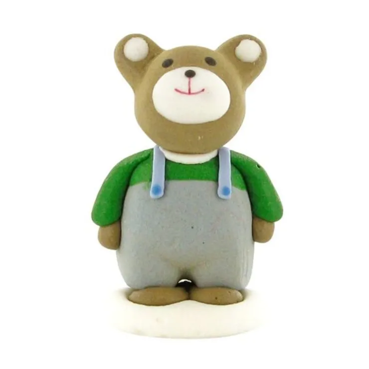 Décors comestibles ours en salopette (x24)-Cerf Dellier Hot