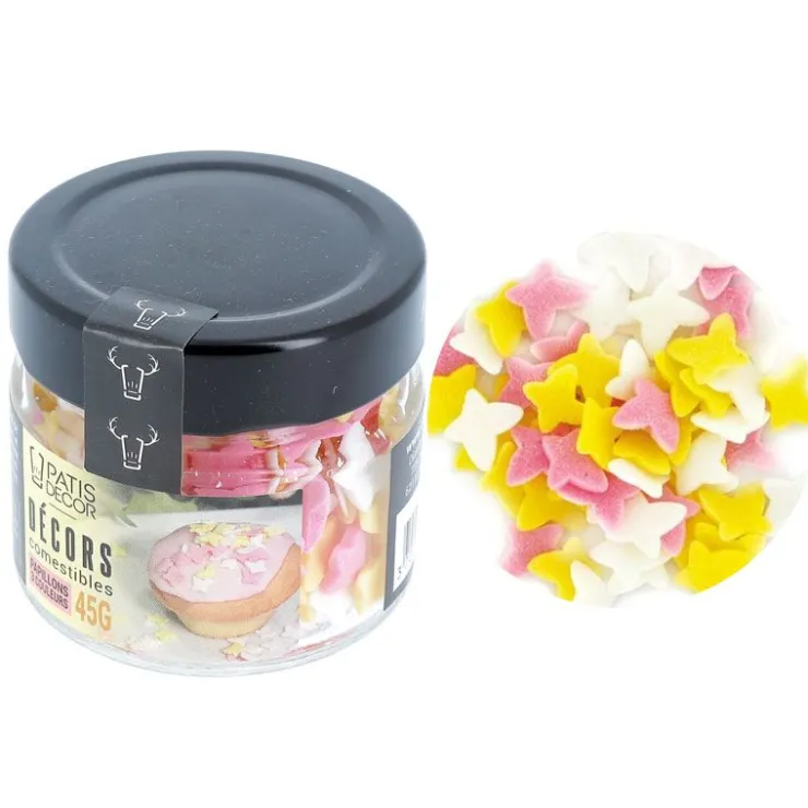 Décors comestibles papillons tricolores 45 g-Cerf Dellier Sale