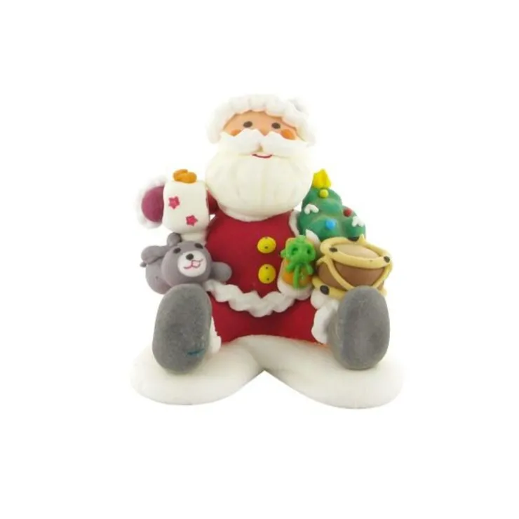 Décors comestibles Père Noël assis (x12)-Cerf Dellier Sale