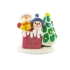 Décors comestibles Père Noël cheminée (x24)-Cerf Dellier Hot