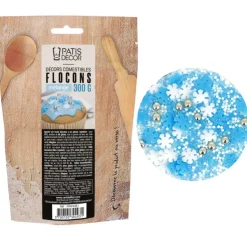 Décors comestibles thème "Flocons" 300 g-Cerf Dellier Online