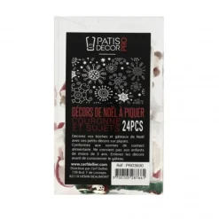 Décors de Noël assortis en résine thème 1 (x24)-Cerf Dellier Outlet