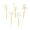 Décors de Noël en bois vintage pailleté (x50)-Cerf Dellier Hot