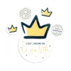 Décors en azyme assortis thème épiphanie Galette - DDM 09/24-Cerf Dellier New