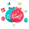 Décors en azyme assortis thème Boule de Noël-Cerf Dellier Outlet