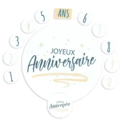 Décors en azyme assortis thème anniversaire n°1-Cerf Dellier