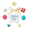 Décors en azyme assortis thème étoile de Noël-Cerf Dellier Clearance