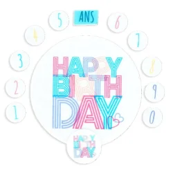 Décors en azyme assortis thème anniversaire n°3 - DDM 10/24-Cerf Dellier Sale