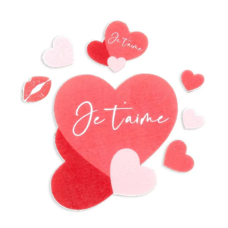 Décors en azyme assortis thème St Valentin "Je t'aime"-Cerf Dellier Best