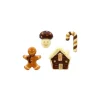 Décors en chocolat pain d'épices assortis (x96)-Cerf Dellier Best
