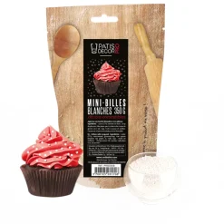 Décors mini billes blanches comestibles 350 g-Cerf Dellier Outlet