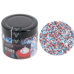Décors mini billes bleu blanc rouge-Cerf Dellier Sale