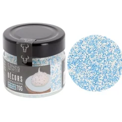 Décors mini billes bleues et blanches-Cerf Dellier Online