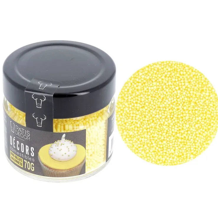 Décors mini billes jaunes-Cerf Dellier Discount