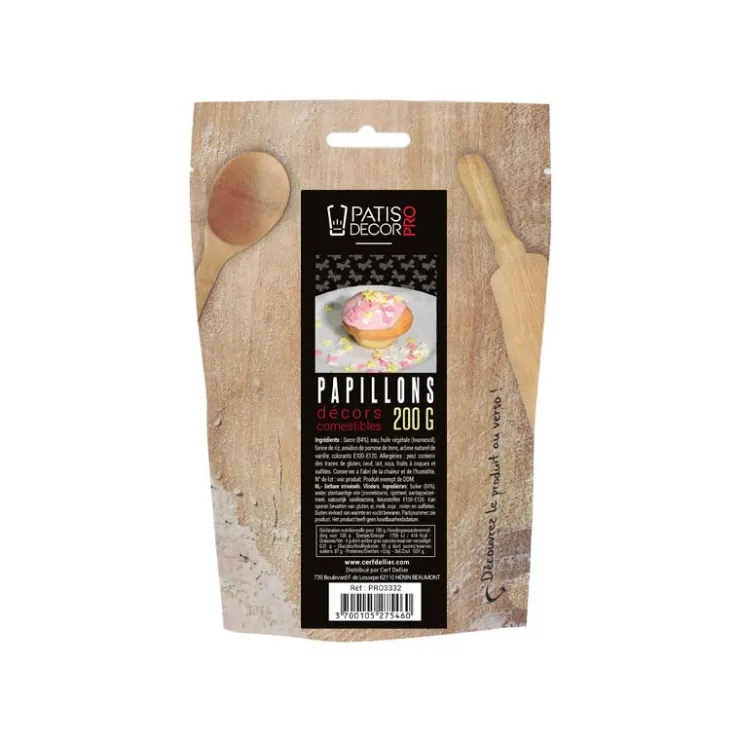 Décors Papillons comestibles 200 g-Cerf Dellier Discount