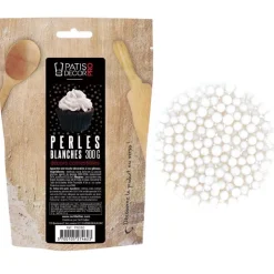 Décors perles blanches comestibles 300 g-Cerf Dellier Best