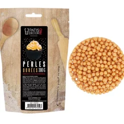 Décors perles dorées comestibles 300 g-Cerf Dellier Best