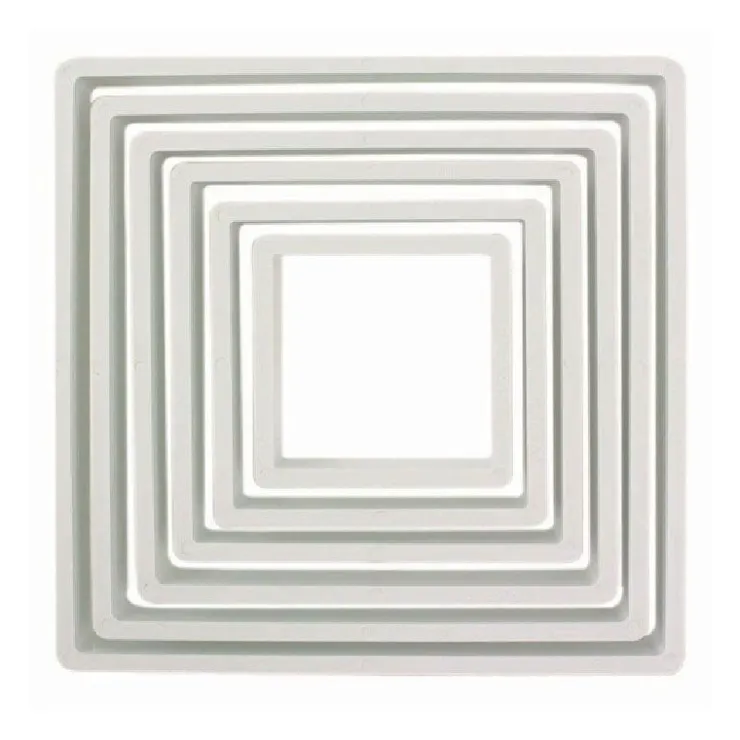 Découpoirs carrés assortis PME (x 6)-Cerf Dellier Best