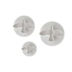 Découpoirs éjecteurs colombes Patisdécor (x 3)-Cerf Dellier New